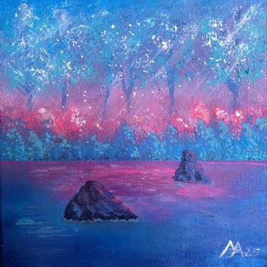 Original Surrealism Nature Painting by Artem Aitov