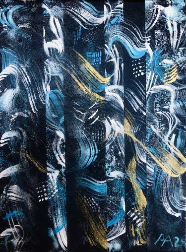 Original Abstract Expressionism Abstract Painting by Artem Aitov