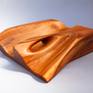 Unique sculptural serving table juniper wood