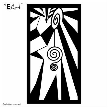 Original Abstract Geometric Sculpture by Marius-Vasile Popescu