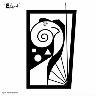 Original Abstract Geometric Sculpture by Marius-Vasile Popescu