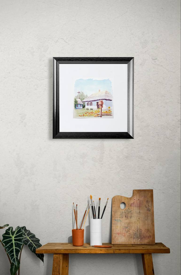 Original Expressionism Architecture Painting by Vitalina Mukhina