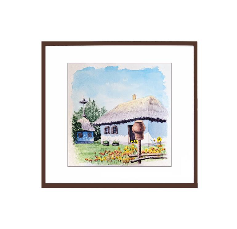 Original Expressionism Architecture Painting by Vitalina Mukhina