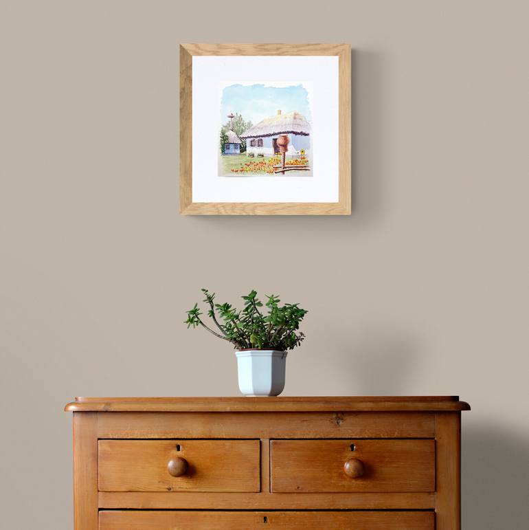 Original Expressionism Architecture Painting by Vitalina Mukhina