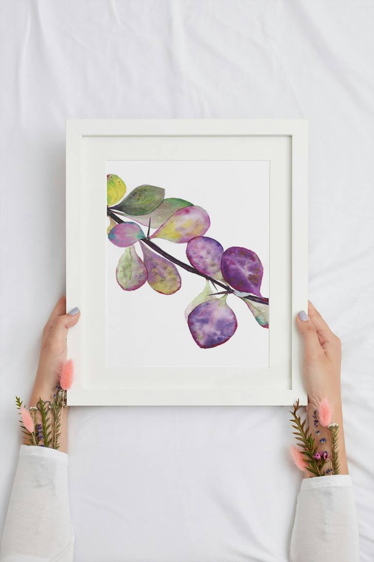 Original Expressionism Botanic Painting by Vitalina Mukhina