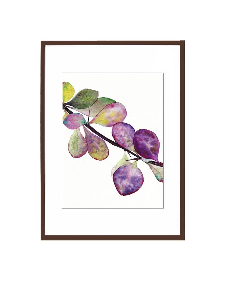 Original Expressionism Botanic Painting by Vitalina Mukhina