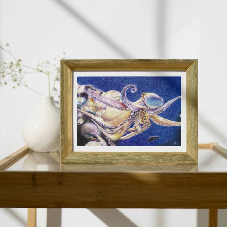 Original Expressionism Animal Drawing by Vitalina Mukhina