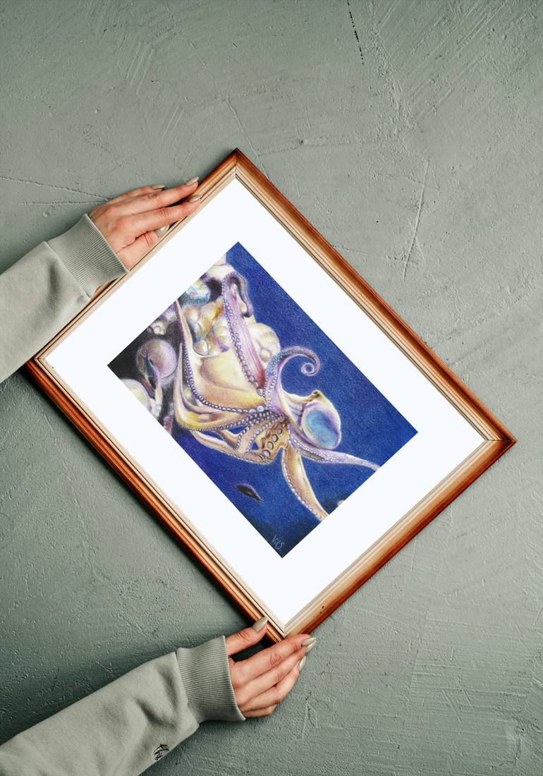 Original Expressionism Animal Drawing by Vitalina Mukhina
