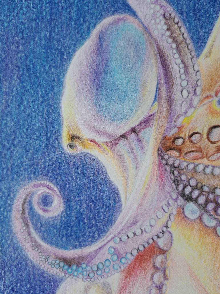 Original Expressionism Animal Drawing by Vitalina Mukhina