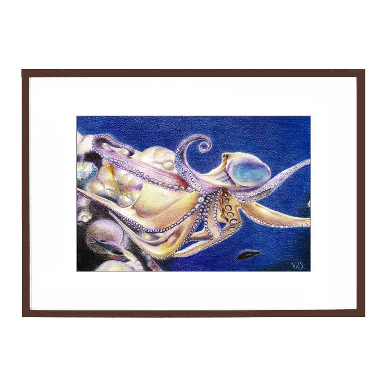 Original Expressionism Animal Drawing by Vitalina Mukhina