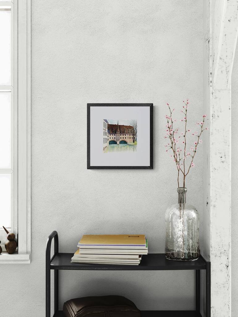 Original Expressionism Architecture Painting by Vitalina Mukhina
