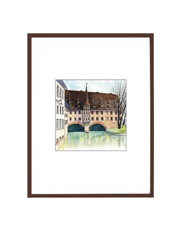 Original Expressionism Architecture Painting by Vitalina Mukhina
