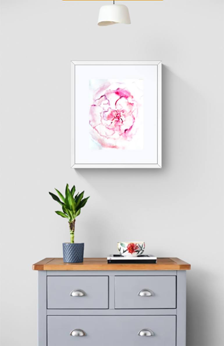 Original Illustration Floral Painting by Vitalina Mukhina