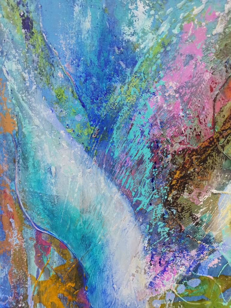 Original Abstract Expressionism Abstract Painting by Doris Duschelbauer