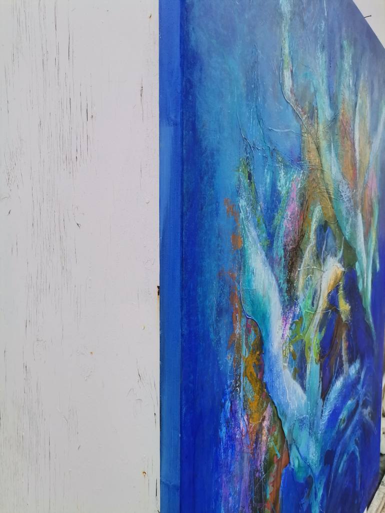 Original Abstract Expressionism Abstract Painting by Doris Duschelbauer