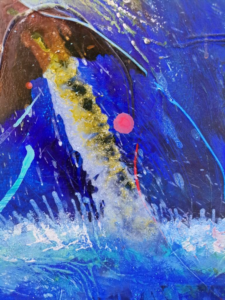 Original Abstract Expressionism Abstract Painting by Doris Duschelbauer