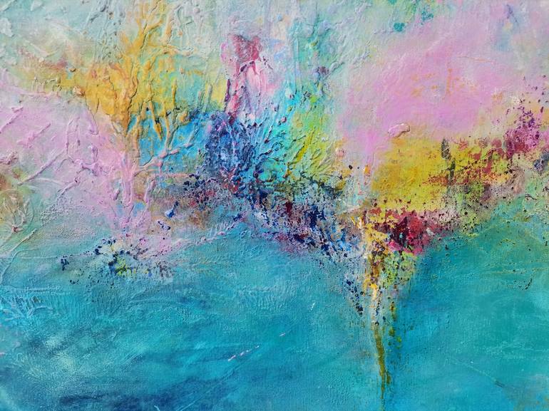 Original Abstract Expressionism Abstract Painting by Doris Duschelbauer