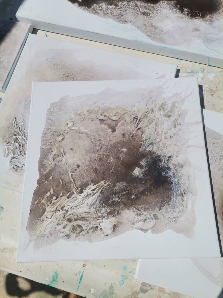 Original Abstract Landscape Painting by Doris Duschelbauer