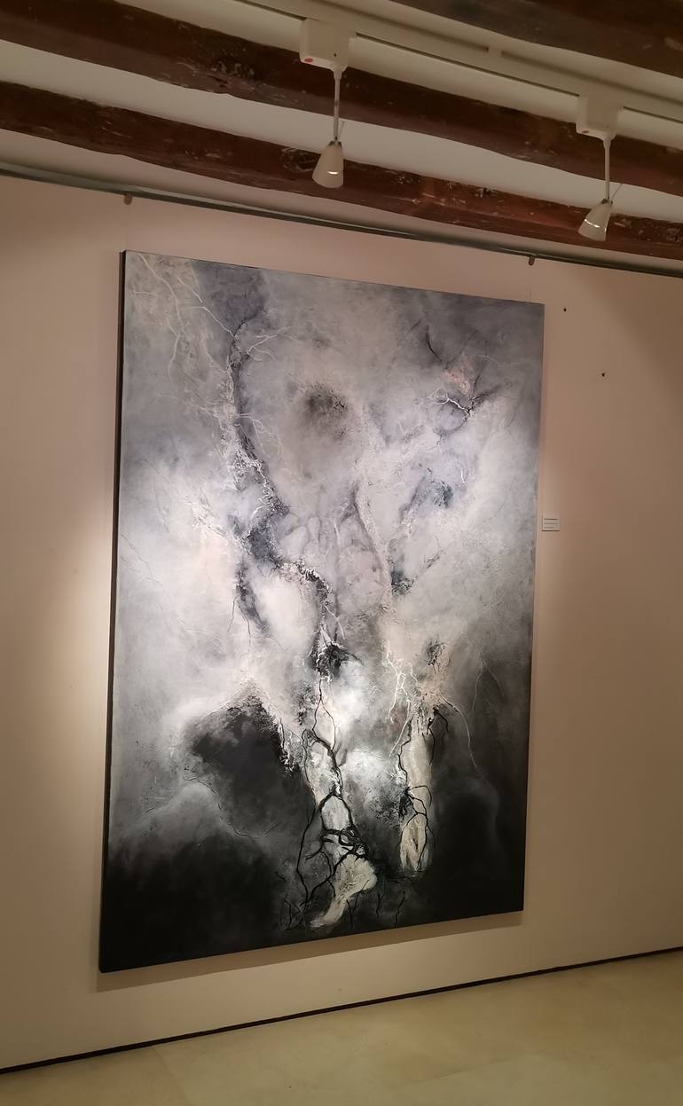Original Abstract Expressionism Abstract Painting by Doris Duschelbauer