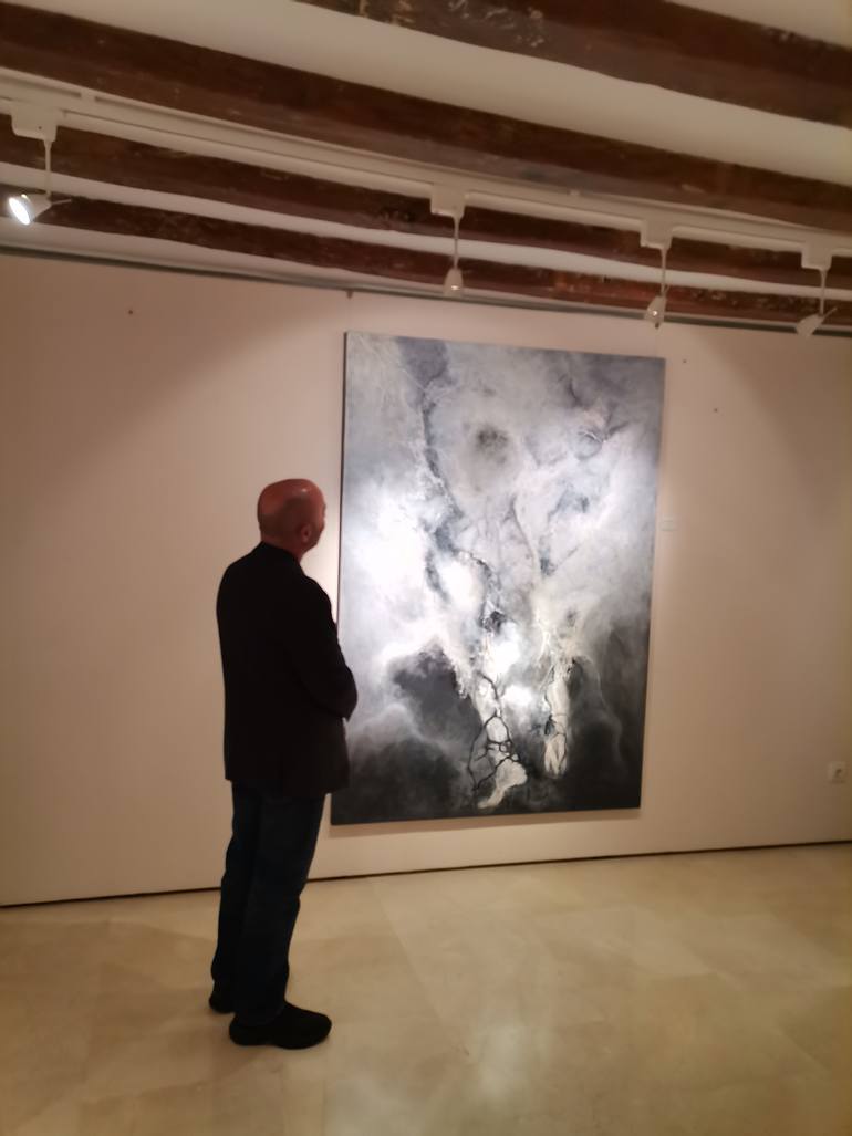 Original Abstract Expressionism Abstract Painting by Doris Duschelbauer