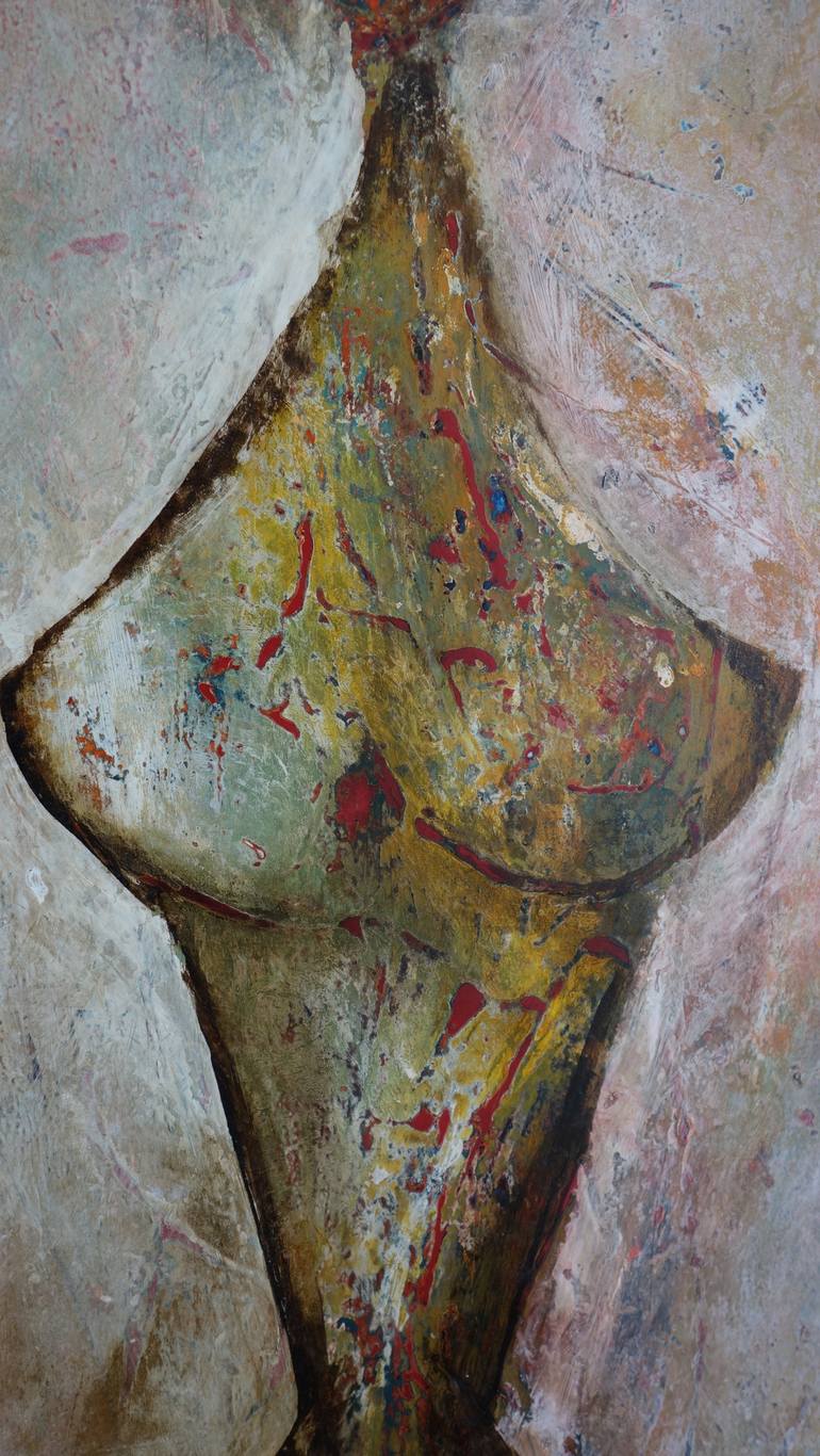 Original Abstract Women Painting by Doris Duschelbauer