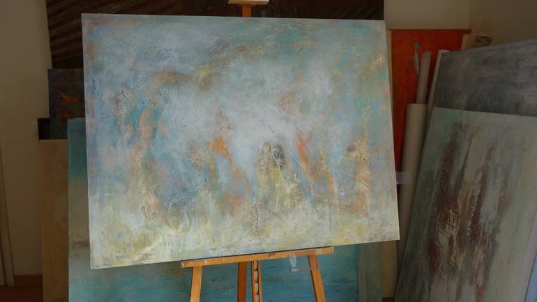Original Impressionism Abstract Painting by Doris Duschelbauer