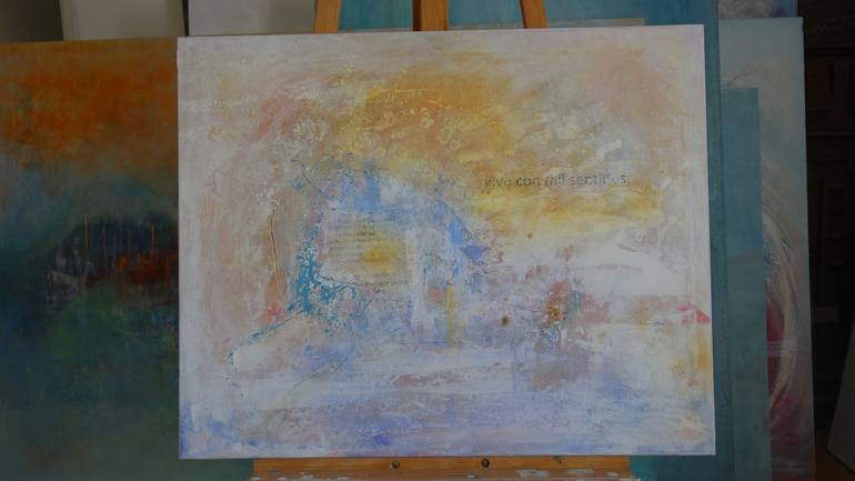 Original Expressionism Abstract Painting by Doris Duschelbauer