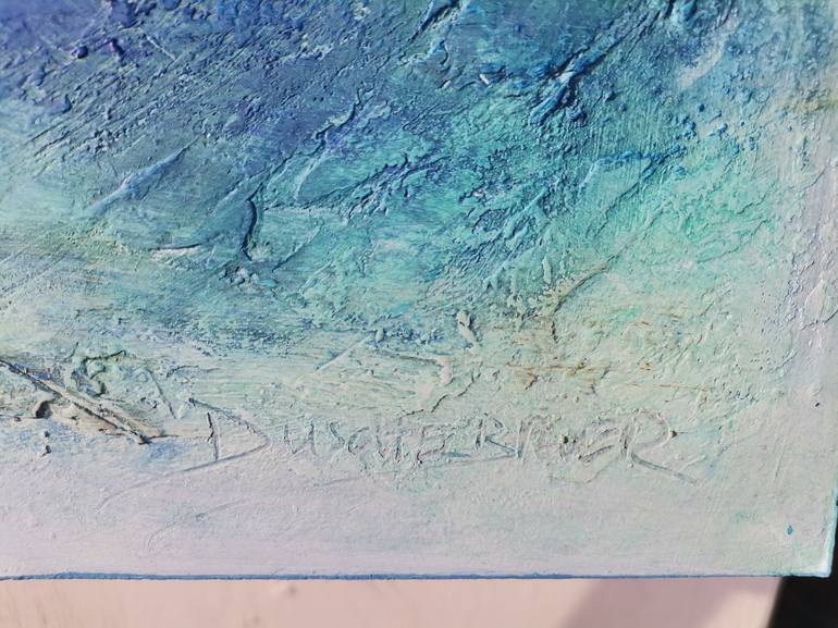 Original Abstract Expressionism Seascape Painting by Doris Duschelbauer
