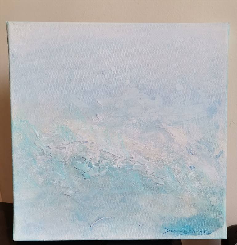 Original Abstract Water Painting by Doris Duschelbauer