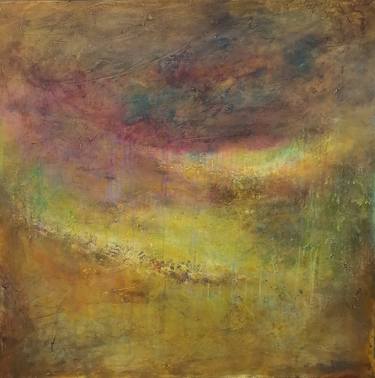 Original Abstract Expressionism Landscape Paintings by Doris Duschelbauer