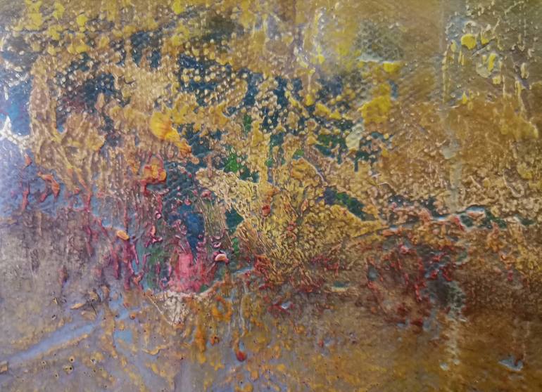 Original Abstract Expressionism Landscape Painting by Doris Duschelbauer