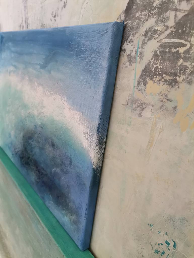 Original Abstract Seascape Painting by Doris Duschelbauer