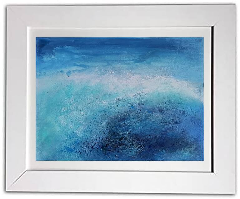 Original Abstract Seascape Painting by Doris Duschelbauer