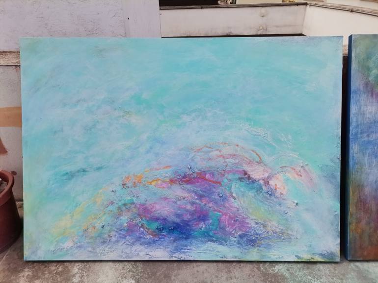 Original Abstract Expressionism Abstract Painting by Doris Duschelbauer