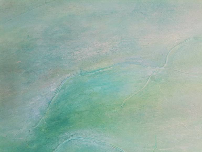 Original Abstract Water Painting by Doris Duschelbauer