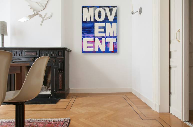 Original Conceptual Language Painting by M Donovan
