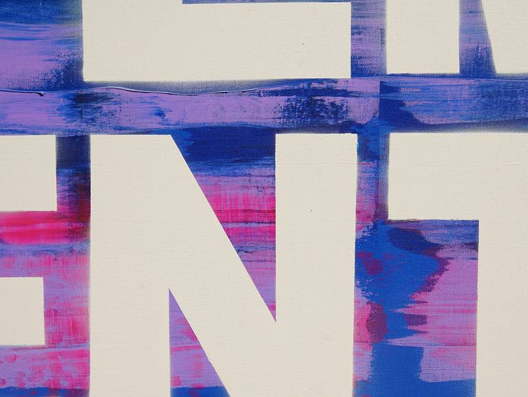 Original Conceptual Language Painting by M Donovan