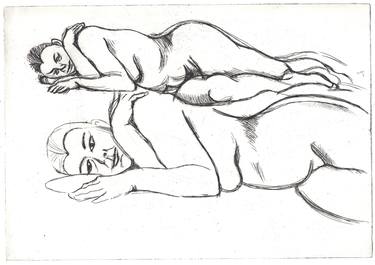 Print of Figurative Body Drawings by Vittorio Selleri