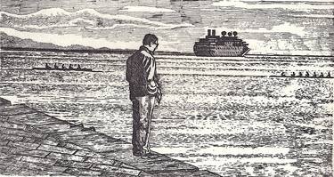 Print of Figurative Seascape Printmaking by Vittorio Selleri