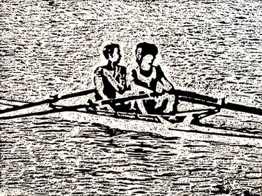 Two rowers - Limited Edition of 2 thumb