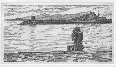 Print of Figurative Seascape Printmaking by Vittorio Selleri