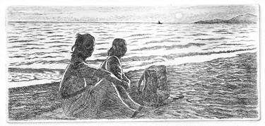 Print of Figurative Seascape Printmaking by Vittorio Selleri