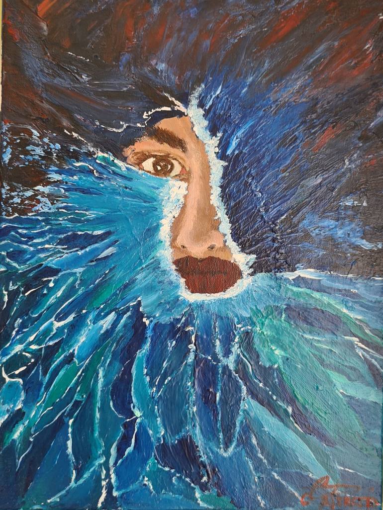 Original Expressionism Seascape Paintings by Acrylx E