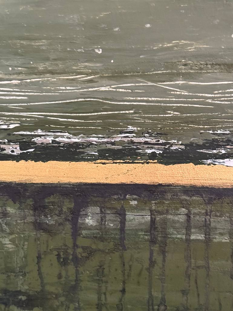 Original Art Deco Abstract Painting by Lusi Manukyan