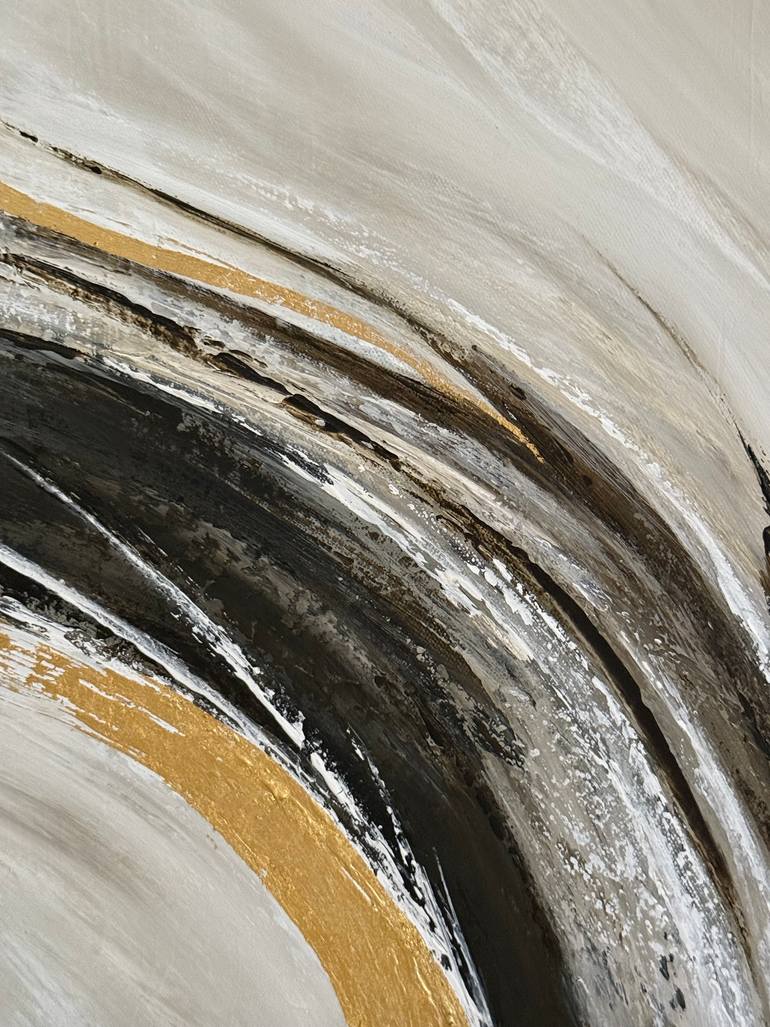 Original Art Deco Abstract Painting by Lusi Manukyan