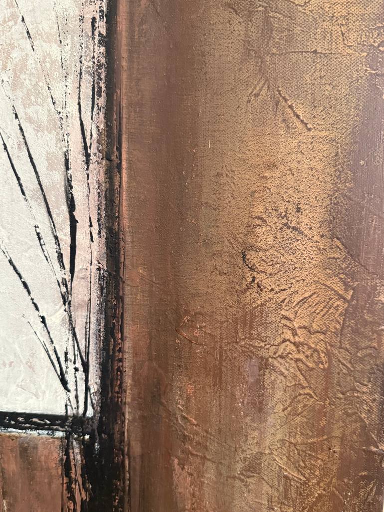 Original Art Deco Abstract Painting by Lusi Manukyan