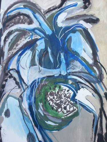 Original Abstract Expressionism Botanic Paintings by Kate Kelly