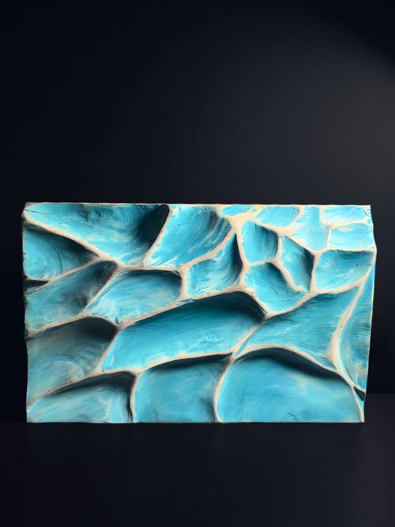 Original Abstract Expressionism Water Sculpture by Haiua Studio