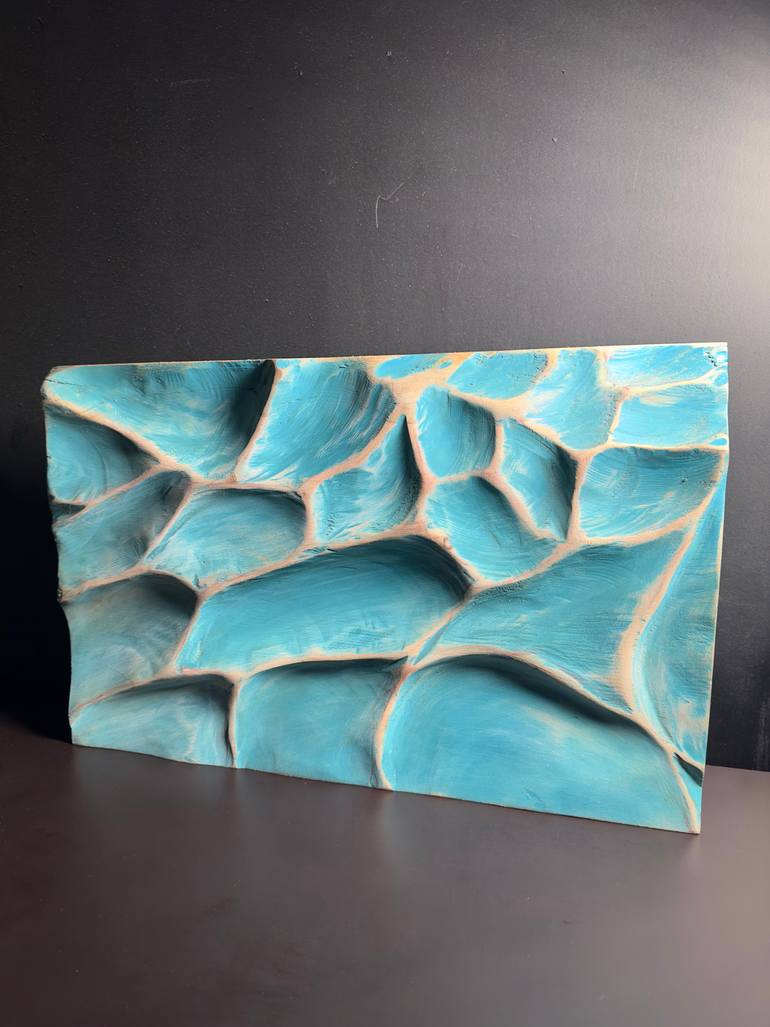 Original Abstract Expressionism Water Sculpture by Haiua Studio