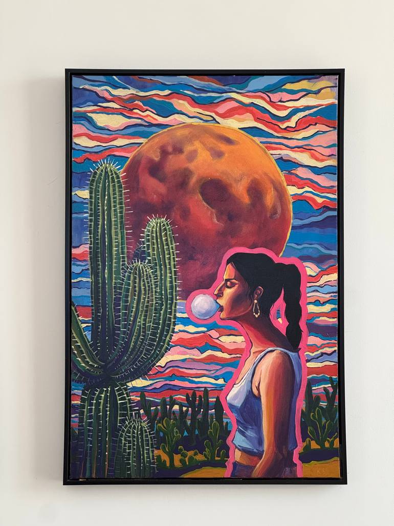 Original Figurative Women Painting by Kseniia Barvinko